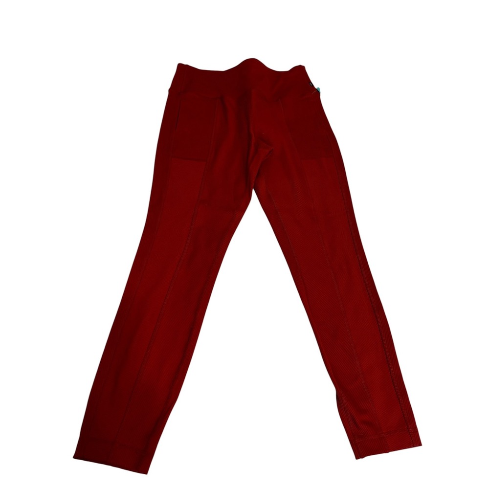 MPG Sport Effuse High Rise Mixed Panel Leggings Brick Dust Red 11C0735 Womens L